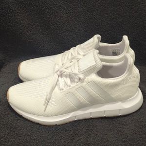 NWT adidas Swift White Gum Bottoms Running Workout Shoes